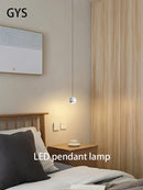 Modern spherical gold led pendant lamp dining room light