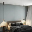 Modern spherical led bedside lifting pendant light bedroom decor