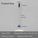 Modern spherical led bedside pendant light for bedroom decor