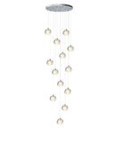 Modern spiral crystal led ceiling chandelier for staircase kitchen