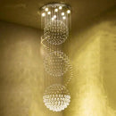 Modern spiral decorbites crystal led chandelier dining room light