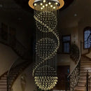 Modern spiral decorbites crystal led chandelier dining room light