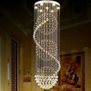 Modern spiral decorbites crystal led chandelier dining room light