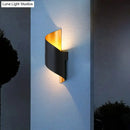 Modern spiral white & gold wall sconce bedroom direct wired light
