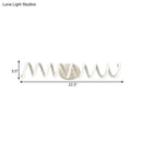 Modern spiral white wall light bathroom natural warm led sconce