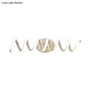 Modern spiral white wall light bathroom natural warm led sconce
