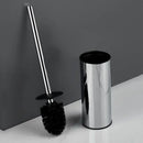 Modern square and round gold toilet brush set bathroom wall mount