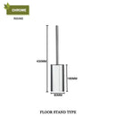 Modern square and round gold toilet brush set bathroom wall mount