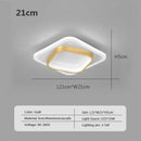 Modern square black led ceiling light for bedroom