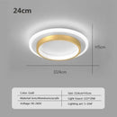 Modern square black led ceiling light for bedroom