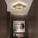 Modern square crystal ceiling chandelier dining room led light