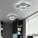 Modern square crystal ceiling chandelier dining room led light