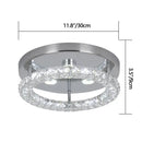Modern square crystal flush mount ceiling light kitchen fixture