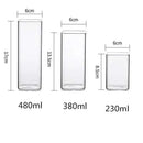 Modern square glass coffee tea mug kitchen drinkware