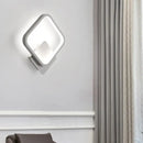 DecorBites™ Halo LED Wall Sconce Lighting - Minimalistic Acrylic Light in White for Living Room