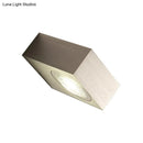 DecorBites™ Modern Square LED Sconce Light Fixture for Bedroom Wall - Aluminum, Warm/White Light, Black/Silver