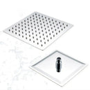 Modern square rain shower head bathroom chrome rainfall sprayer