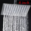 Modern square rain shower head bathroom chrome rainfall sprayer