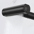 Modern stainless steel and black kitchen faucet replacement spouts
