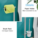 Modern stainless steel bathroom set brush rack and paper holder