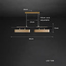 Modern stainless steel brushed gold pendant lamp dining room