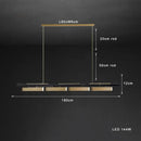 Modern stainless steel brushed gold pendant lamp dining room