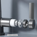 Modern stainless steel digital display basin faucet bathroom temp control