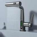 Modern stainless steel digital display basin faucet bathroom temp control