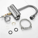Modern stainless steel digital display pull out kitchen faucet