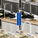 Modern stainless steel digital display pull out kitchen faucet