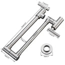 Modern stainless steel double joint spout kitchen faucet