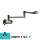 Modern stainless steel double joint spout kitchen faucet