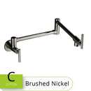 Modern stainless steel double joint spout kitchen faucet