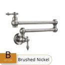 Modern stainless steel double joint spout kitchen faucet