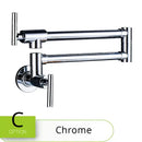 Modern stainless steel double joint spout kitchen faucet