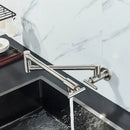 Modern stainless steel double joint spout kitchen faucet