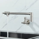 Modern stainless steel double joint spout kitchen faucet