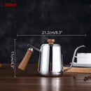 Modern stainless steel gooseneck drip coffee pot kitchen kettle