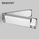 Modern stainless steel led bedside wall light bedroom reading sconce
