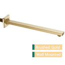 Modern stainless steel shower arm and head holder bathroom mount