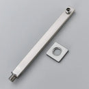 Modern stainless steel shower arm and head holder bathroom mount