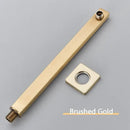 Modern stainless steel shower arm and head holder bathroom mount
