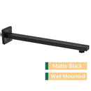 Modern stainless steel shower arm and head holder bathroom mount
