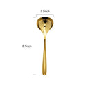 Modern stainless steel small gravy ladle set dining room sauce spoons