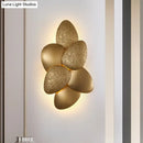 Modern stainless steel squama wall light gold bedroom sconce