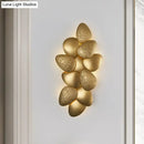 Modern stainless steel squama wall light gold bedroom sconce