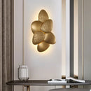 Modern stainless steel squama wall light gold bedroom sconce