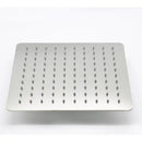 Modern stainless steel square ceiling rain shower head bathroom accessory