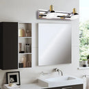 Modern stainless steel wall light chrome & gold bathroom vanity light