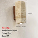 DecorBites™ Cave Stone Outdoor Wall Lamp: Waterproof Yellow Light for Bedroom, Courtyard, Balcony Garden